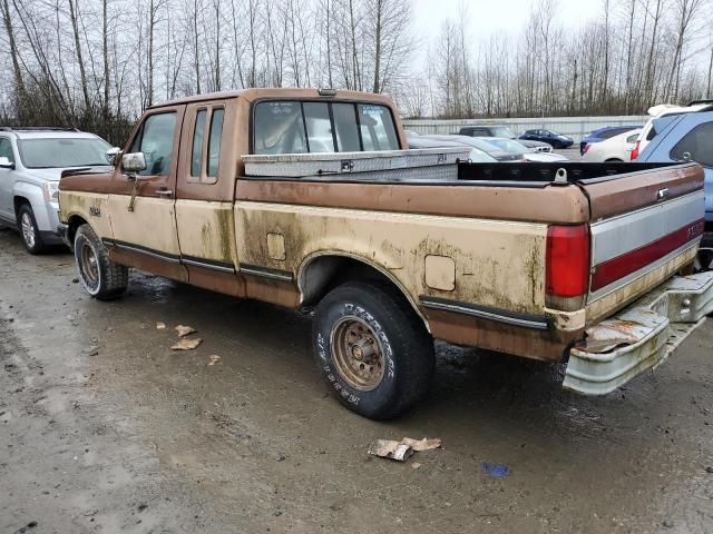 1FTEX15Y0MKA00533 - 1991 FORD F-150 BROWN photo 2