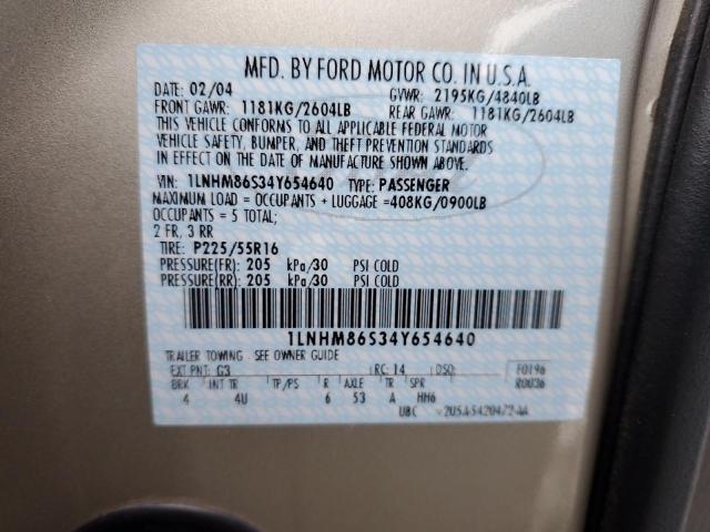 1LNHM86S34Y654640 - 2004 LINCOLN LS 棕色 照片 12