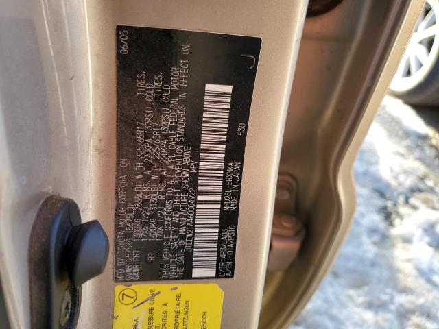 JTEEW21A460004922 - 2006 TOYOTA HIGHLANDER HYBRID GOLD photo 13