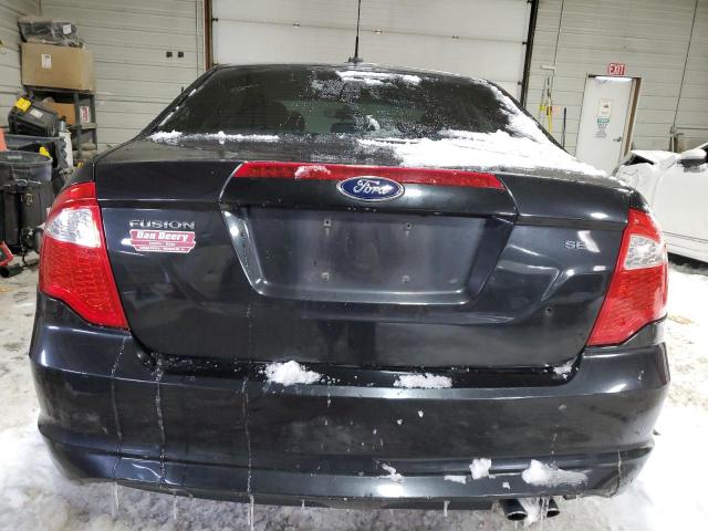 3FAHP0HA8CR373552 - 2012 FORD FUSION SE BLACK photo 6