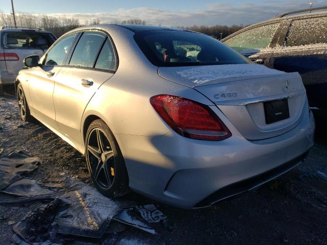 55SWF6EB5GU115421 - 2016 MERCEDES-BENZ C 450 4MATIC AMG SILVER photo 2