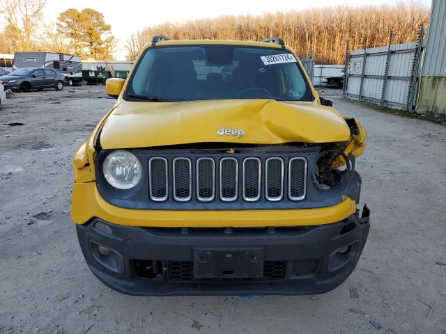 ZACCJABTXFPC08705 - 2015 JEEP RENEGADE LATITUDE YELLOW photo 5