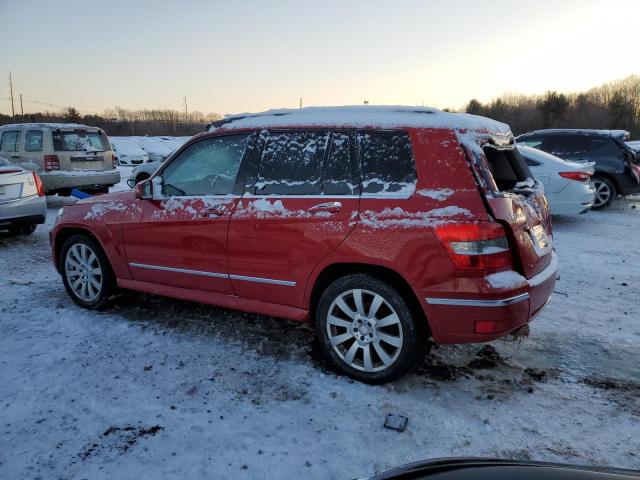 WDCGG8HB6AF437217 - 2010 MERCEDES-BENZ GLK 350 4MATIC RED photo 2