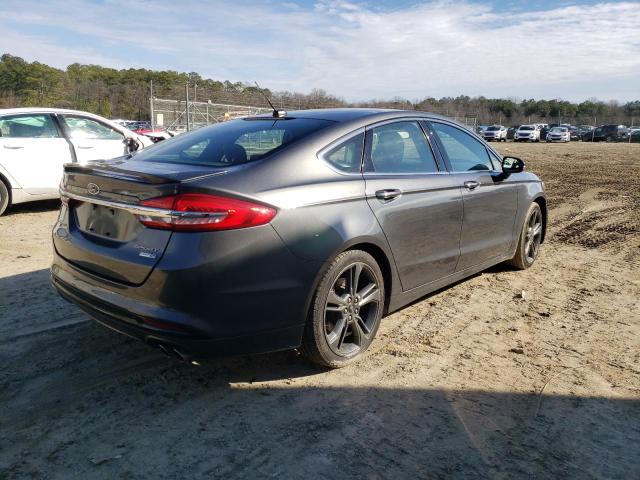 3FA6P0VP9HR338901 - 2017 FORD FUSION SPORT GRAY photo 3