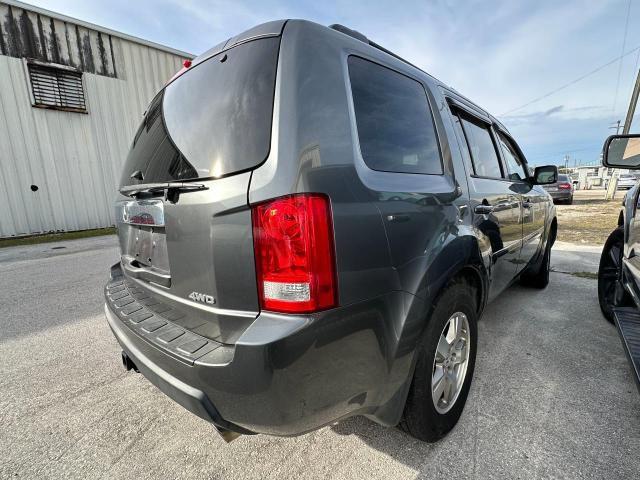 5FNYF4H55BB035792 - 2011 HONDA PILOT EXL GRAY photo 4