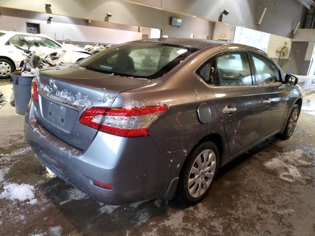 3N1AB7AP8FY373551 - 2015 NISSAN SENTRA S GRAY photo 3