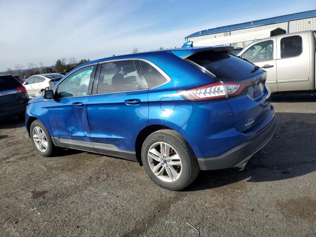 2FMPK4J85JBB11546 - 2018 FORD EDGE SEL BLUE photo 2