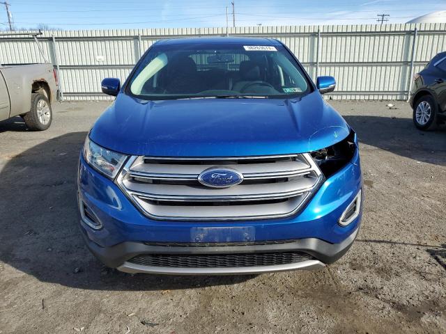 2FMPK4J85JBB11546 - 2018 FORD EDGE SEL BLUE photo 5