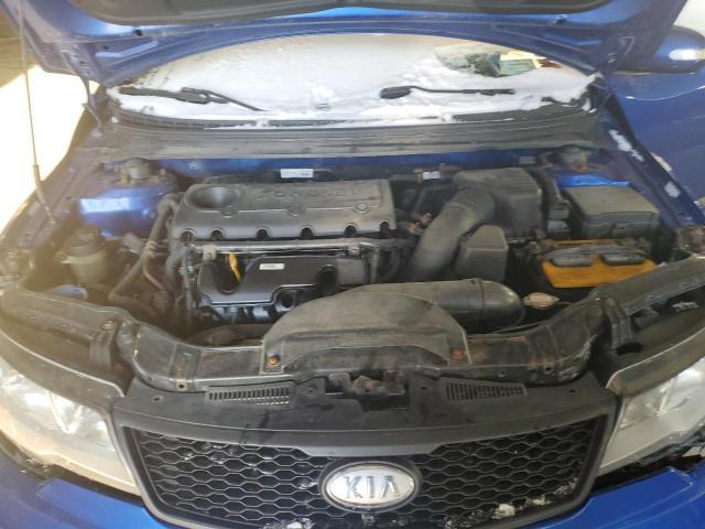 KNAFU6A21A5182889 - 2010 KIA FORTE EX BLUE photo 11