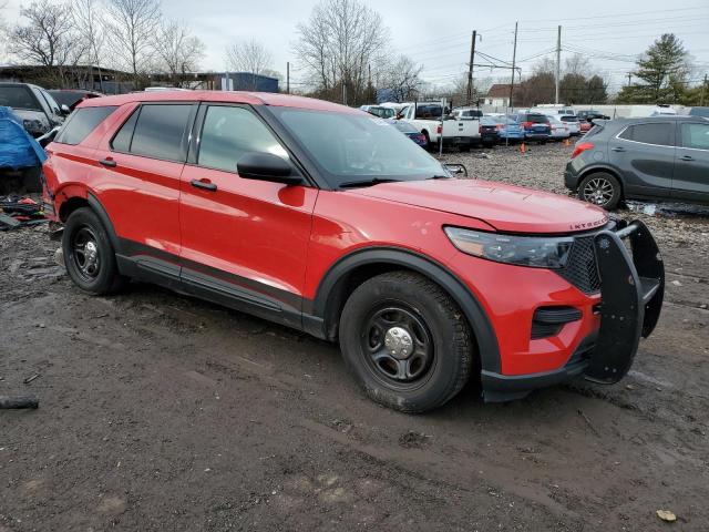 1FM5K8AC2LGC15541 - 2020 FORD EXPLORER POLICE INTERCEPTOR RED photo 4