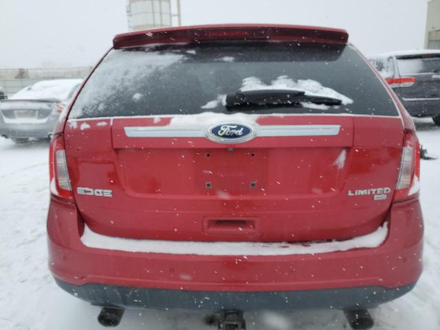 2FMDK4KC7BBA70487 - 2011 FORD EDGE LIMITED RED photo 6