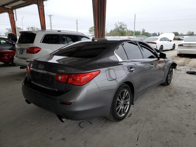 JN1EV7AP3HM740788 - 2017 INFINITI Q50 PREMIUM GRAY photo 3