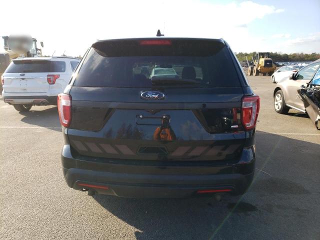 1FM5K8AR1JGC95321 - 2018 FORD EXPLORER POLICE INTERCEPTOR Սև լուսանկար 6