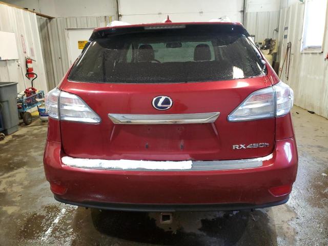 JTJBC1BA0B2033709 - 2011 LEXUS RX 450 MAROON photo 6