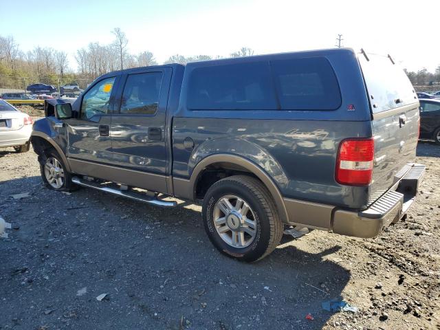 1FTPW14514KC13655 - 2004 FORD F150 SUPERCREW BLUE photo 2