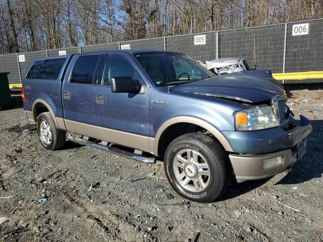 1FTPW14514KC13655 - 2004 FORD F150 SUPERCREW BLUE photo 4