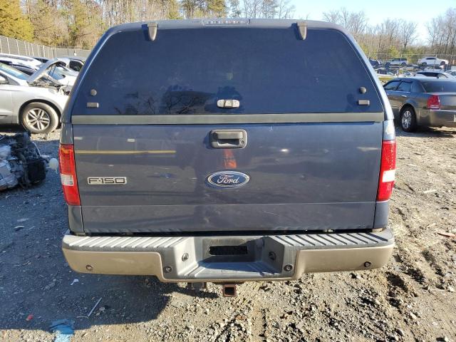 1FTPW14514KC13655 - 2004 FORD F150 SUPERCREW BLUE photo 6