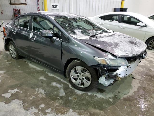 19XFB2F53DE046230 - 2013 HONDA CIVIC LX GRAY photo 4