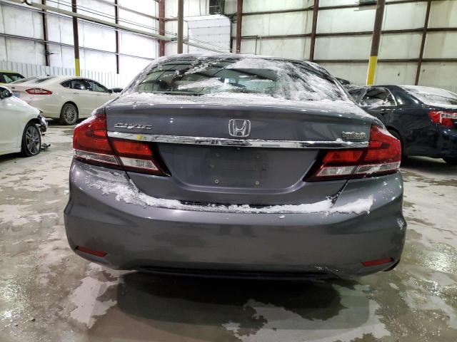 19XFB2F53DE046230 - 2013 HONDA CIVIC LX GRAY photo 6