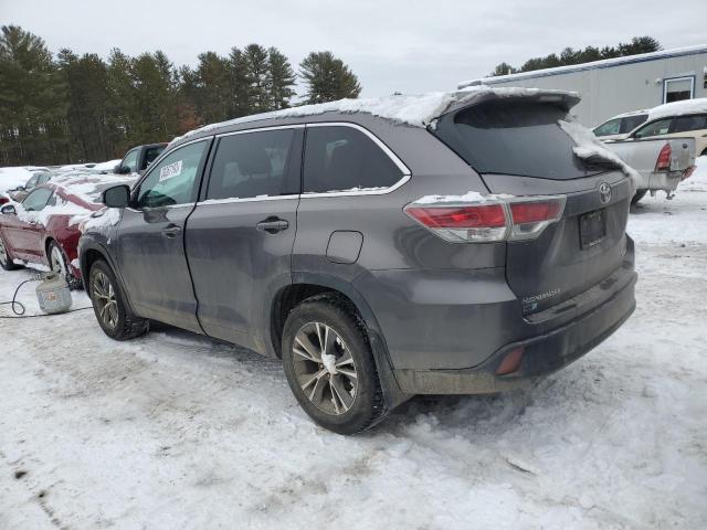 5TDJKRFH2GS275179 - 2016 TOYOTA HIGHLANDER XLE ნაცრისფერი ფოტო 2