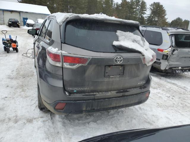 5TDJKRFH2GS275179 - 2016 TOYOTA HIGHLANDER XLE ნაცრისფერი ფოტო 6