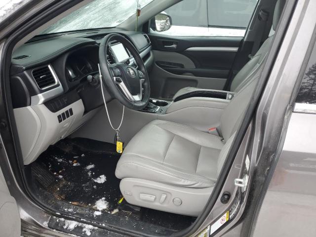 5TDJKRFH2GS275179 - 2016 TOYOTA HIGHLANDER XLE ნაცრისფერი ფოტო 7