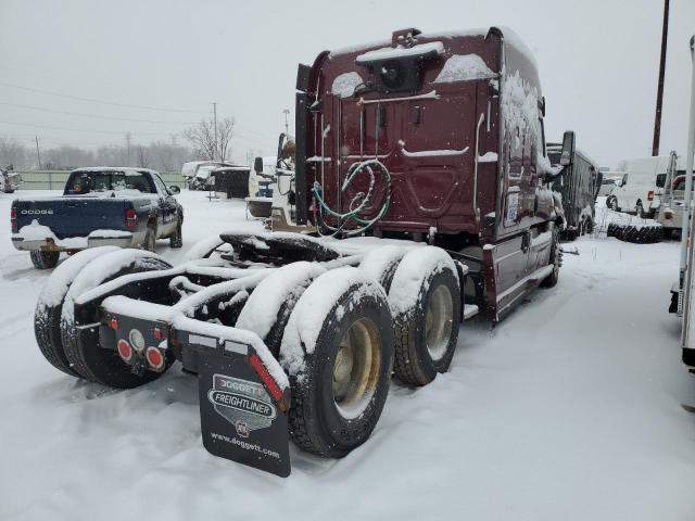 3AKJGLDV8JSJK1041 - 2018 FREIGHTLINER CASCADIA 1 BURGUNDY photo 4