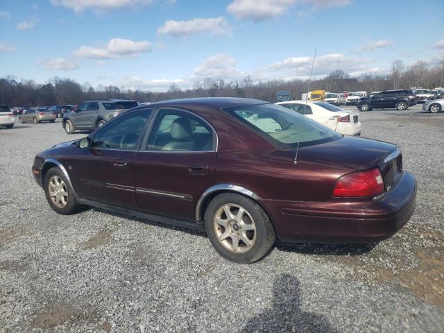 1MEHM55S91A603019 - 2001 MERCURY SABLE LS PREMIUM BURGUNDY photo 2