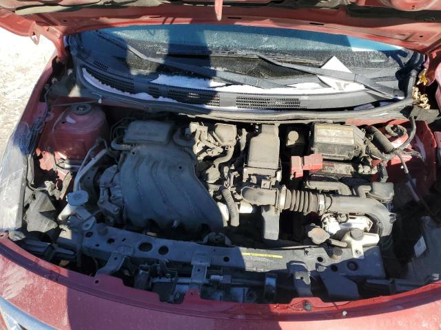 3N1CN7AP8KL858425 - 2019 NISSAN VERSA S BURGUNDY photo 11