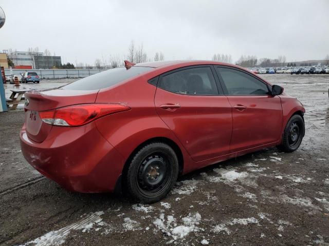 5NPDH4AE5DH314571 - 2013 HYUNDAI ELANTRA GLS RED photo 3