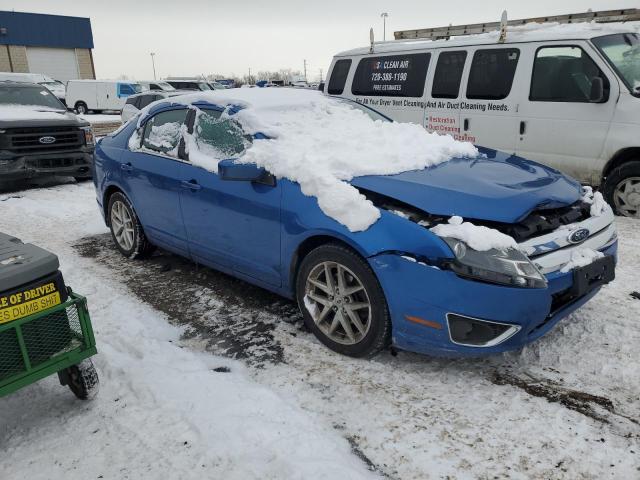 3FAHP0JA7BR341863 - 2011 FORD FUSION SEL BLUE photo 4