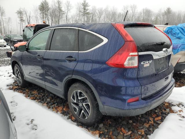 5J6RM4H43GL097952 - 2016 HONDA CR-V SE BLUE photo 2