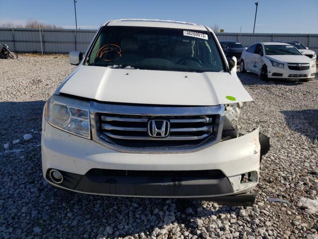 5FNYF4H56DB060350 - 2013 HONDA PILOT EXL WHITE photo 5