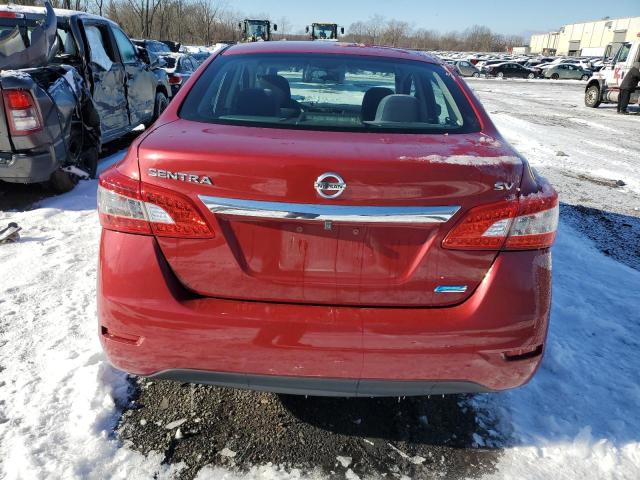 3N1AB7AP3DL692267 - 2013 NISSAN SENTRA S RED photo 6