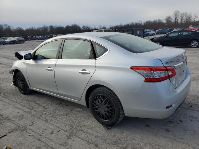 3N1AB7AP0EY224405 - 2014 NISSAN SENTRA S SILVER photo 2