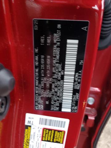 5TDGZRBH2MS535989 - 2021 TOYOTA HIGHLANDER XLE წითელი ფოტო 12