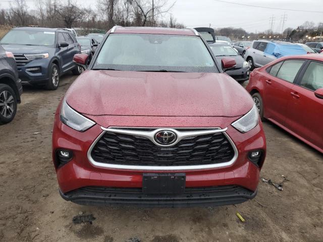 5TDGZRBH2MS535989 - 2021 TOYOTA HIGHLANDER XLE წითელი ფოტო 5