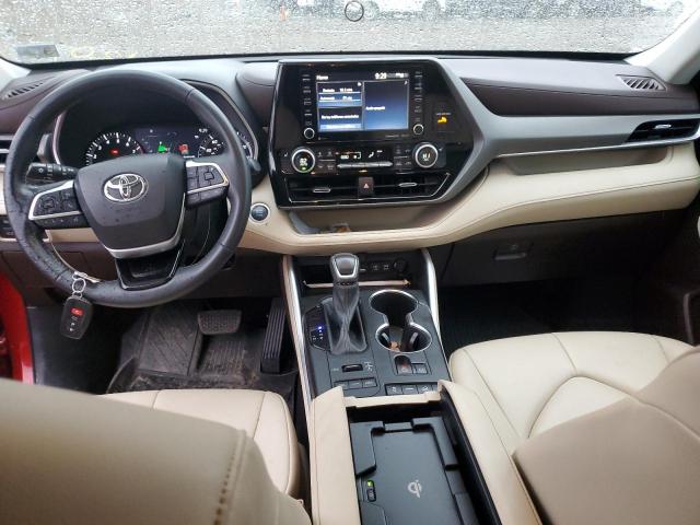 5TDGZRBH2MS535989 - 2021 TOYOTA HIGHLANDER XLE წითელი ფოტო 8