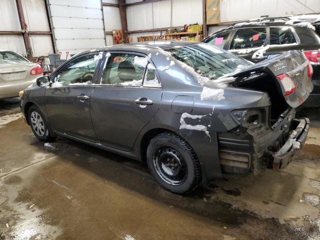 2T1BU4EE2BC596553 - 2011 TOYOTA COROLLA BASE GRAY photo 2