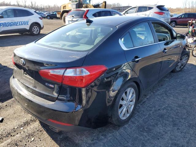 KNAFX4A81F5418206 - 2015 KIA FORTE EX BLACK photo 3