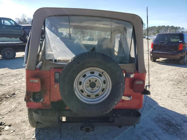 2J4FY19E3KJ128483 - 1989 JEEP WRANGLER / RED photo 6