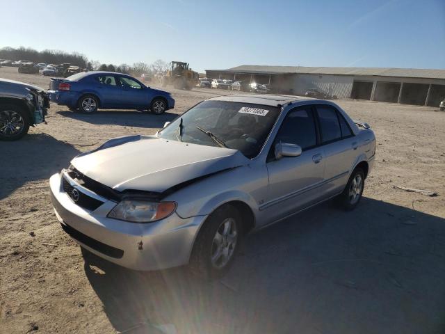 JM1BJ225710487399 - 2001 MAZDA PROTEGE LX SILVER photo 1