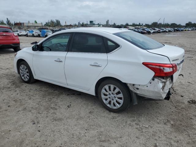 3N1AB7AP2HL656513 - 2017 NISSAN SENTRA S WHITE photo 2