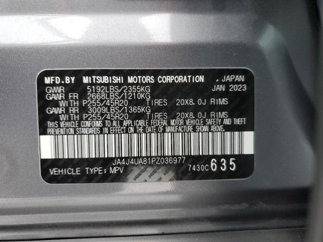 JA4J4UA81PZ036977 - 2023 MITSUBISHI OUTLANDER SE GRAY photo 13