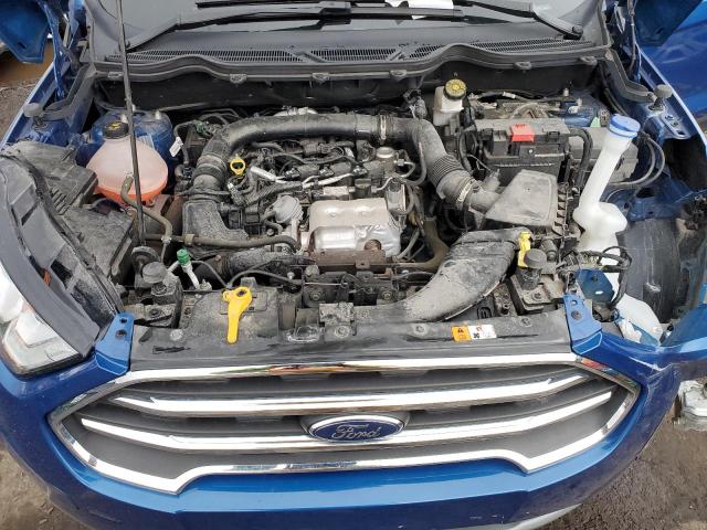 MAJ3P1VE6JC215634 - 2018 FORD ECOSPORT TITANIUM BLUE photo 11