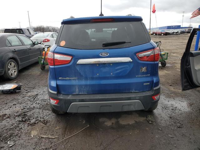 MAJ3P1VE6JC215634 - 2018 FORD ECOSPORT TITANIUM BLUE photo 6