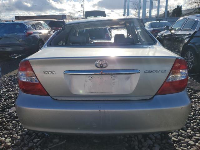 4T1BE32K44U312746 - 2004 TOYOTA CAMRY LE SILVER photo 6