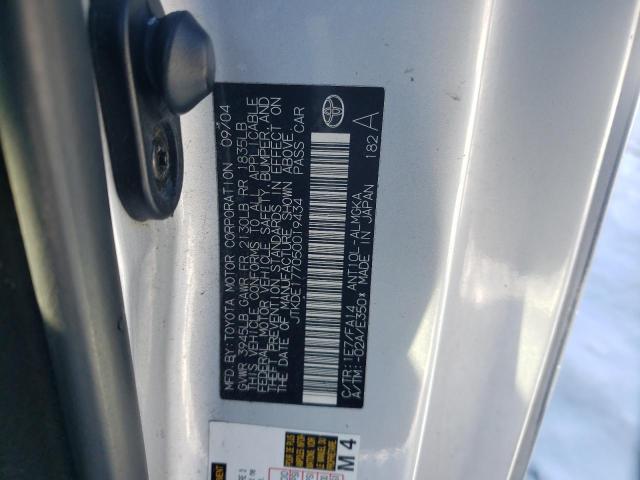 JTKDE177050019434 - 2005 TOYOTA SCION TC 银色 照片 12