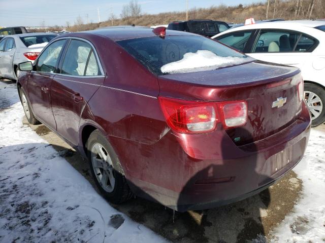 1G11C5SL9FF348376 - 2015 CHEVROLET MALIBU 1LT ბურგუნდია ფოტო 2