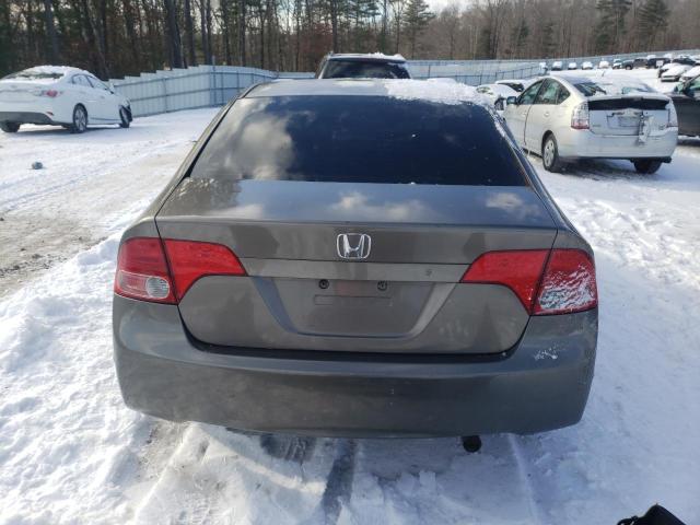 2HGFA16566H516689 - 2006 HONDA CIVIC LX GRAY photo 6